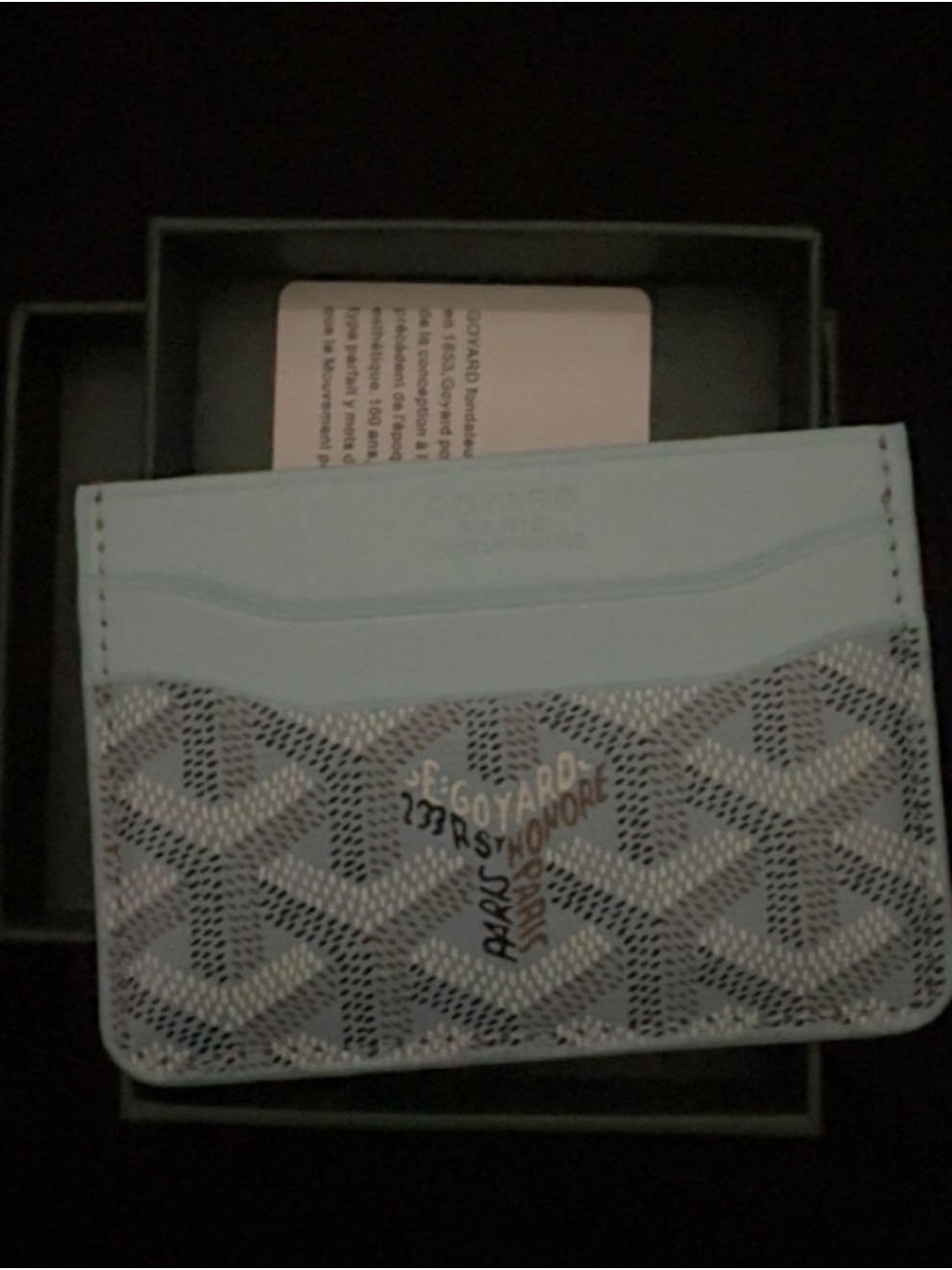 Goyard Light Blue Card Holder